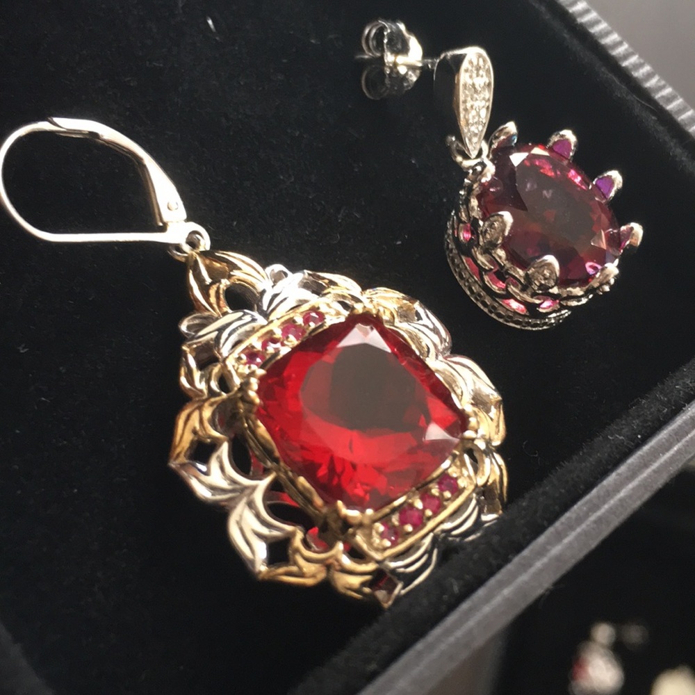 Gems en Vogue ll red 18kv Ekaterina ruby quartz